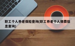 职工个人养老保险查询(职工养老个人缴费信息查询)