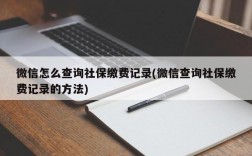 微信怎么查询社保缴费记录(微信查询社保缴费记录的方法)