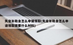 失业补助金怎么申请领取(失业补助金怎么申请领取需要什么材料)