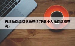 天津社保缴费记录查询(下载个人社保缴费查询)