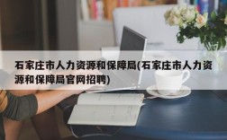 石家庄市人力资源和保障局(石家庄市人力资源和保障局官网招聘)