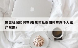 东莞社保如何查询(东莞社保如何查询个人账户余额)