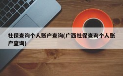 社保查询个人账户查询(广西社保查询个人账户查询)