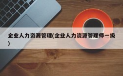 企业人力资源管理(企业人力资源管理师一级)