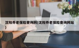 沈阳养老保险查询网(沈阳养老保险查询网站)