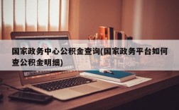 国家政务中心公积金查询(国家政务平台如何查公积金明细)