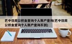 巴中住房公积金查询个人账户查询(巴中住房公积金查询个人账户查询不到)