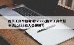 拖欠工资举报电话12333(拖欠工资举报电话12333有人受理吗?)