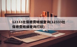 12333社保缴费明细查询(12333社保缴费明细查询打印)