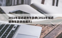 2022年延迟退休年龄表(2022年延迟退休年龄表格图片)