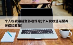 个人税收递延型养老保险(个人税收递延型养老保险政策)