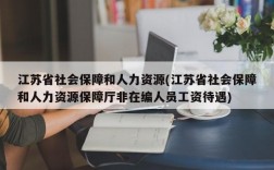 江苏省社会保障和人力资源(江苏省社会保障和人力资源保障厅非在编人员工资待遇)