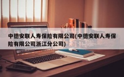 中德安联人寿保险有限公司(中德安联人寿保险有限公司浙江分公司)