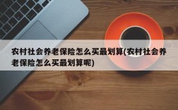 农村社会养老保险怎么买最划算(农村社会养老保险怎么买最划算呢)