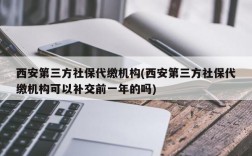 西安第三方社保代缴机构(西安第三方社保代缴机构可以补交前一年的吗)