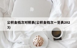 公积金档次对照表(公积金档次一览表2023)