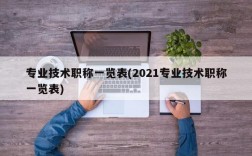 专业技术职称一览表(2021专业技术职称一览表)