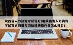 陕西省人力资源考试官方网(陕西省人力资源考试官方网报考消防设施操作员怎么报名)