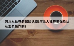 河北人社养老保险认证(河北人社养老保险认证怎么操作的)