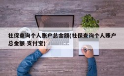 社保查询个人账户总金额(社保查询个人账户总金额 支付宝)