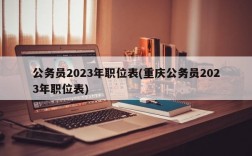 公务员2023年职位表(重庆公务员2023年职位表)