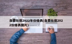 自费社保2022年价格表(自费社保2022价格表图片)