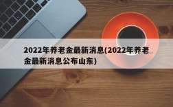 2022年养老金最新消息(2022年养老金最新消息公布山东)