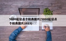 5000起征点个税表图片(5000起征点个税表图片2023)